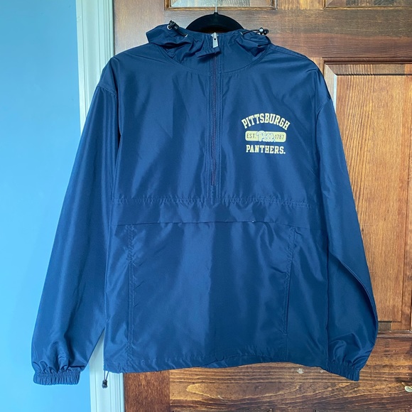 half zip raincoat